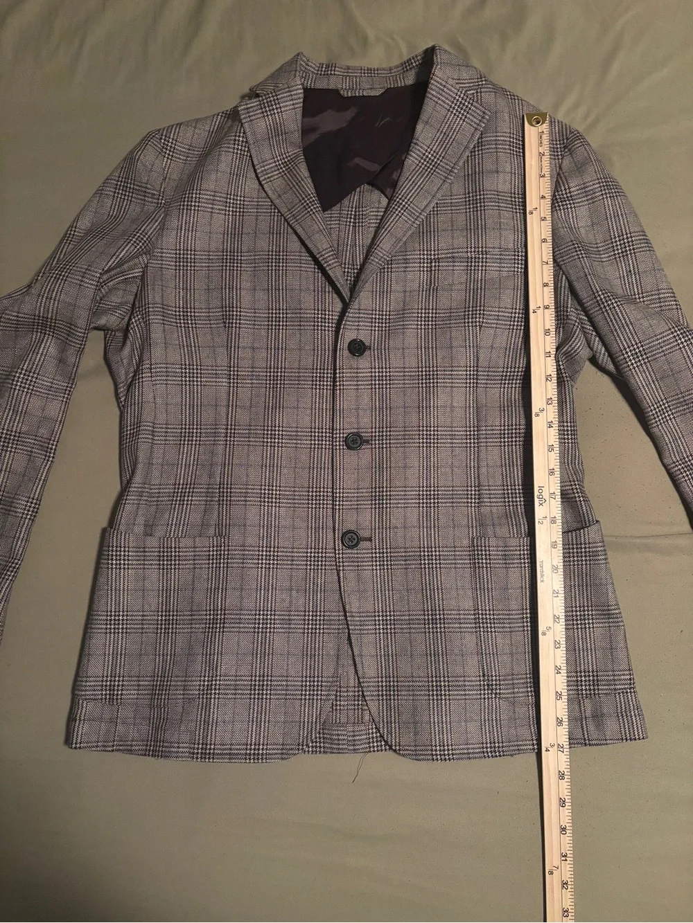 Beretta Italy Men’s 54 / US 44 Wool Silk Glen Plaid Lanificio di Pray Sport Coat